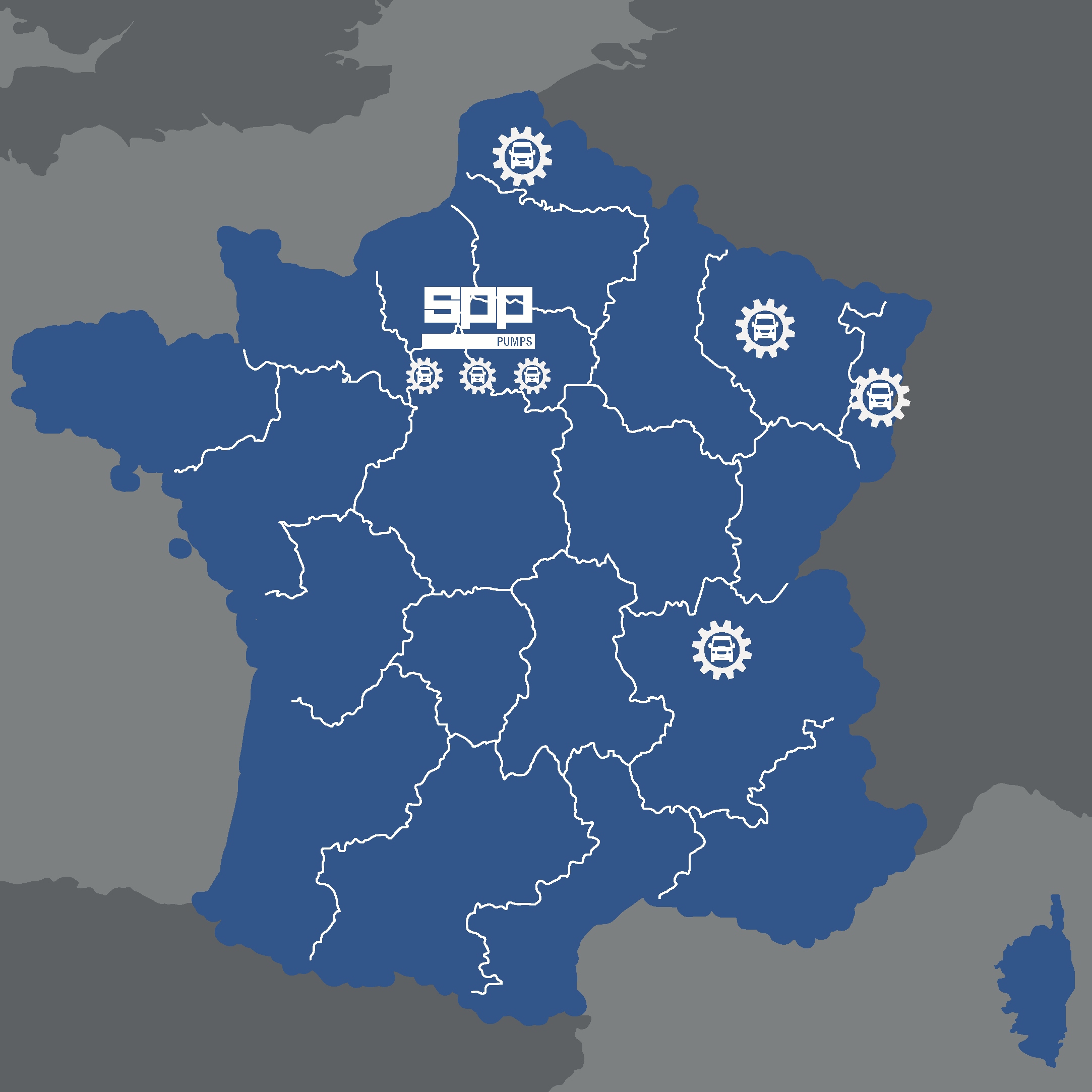 SPP Map of France